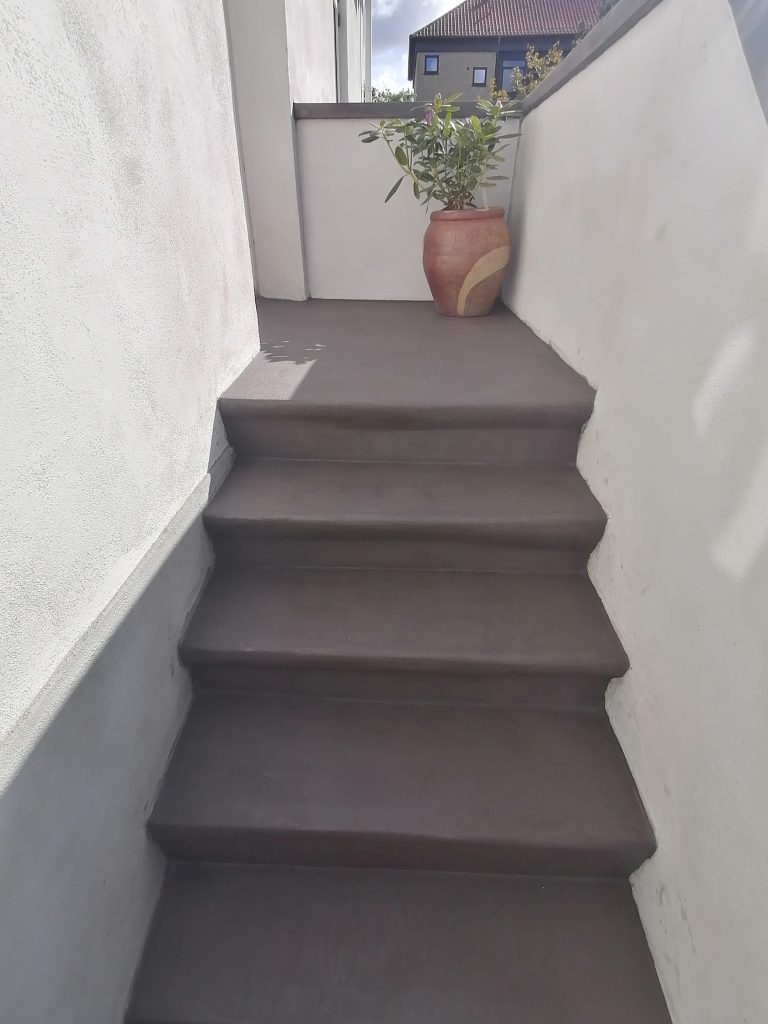 Microcement trappe Cempur efter