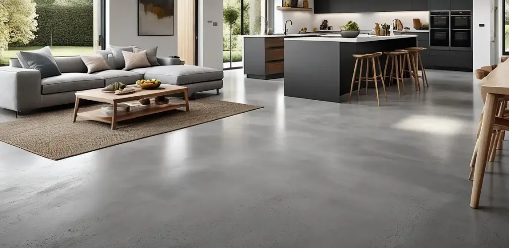 Microcement gulv i Roskilde